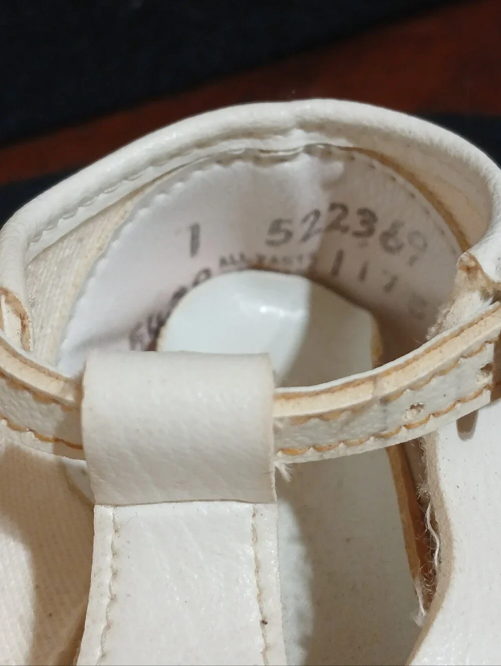Vintage White T-Strap Dress Shoes for Toddlers